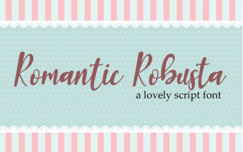 Romantic Robusta Script Font