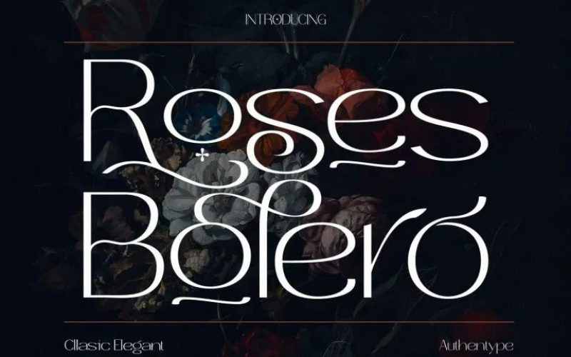 Roses Bolero Sans Serif Font