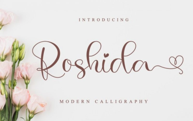 Roshida Calligraphy Font