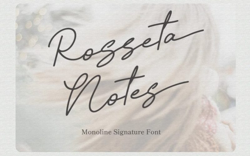 Rosseta Notes Handwritten Font