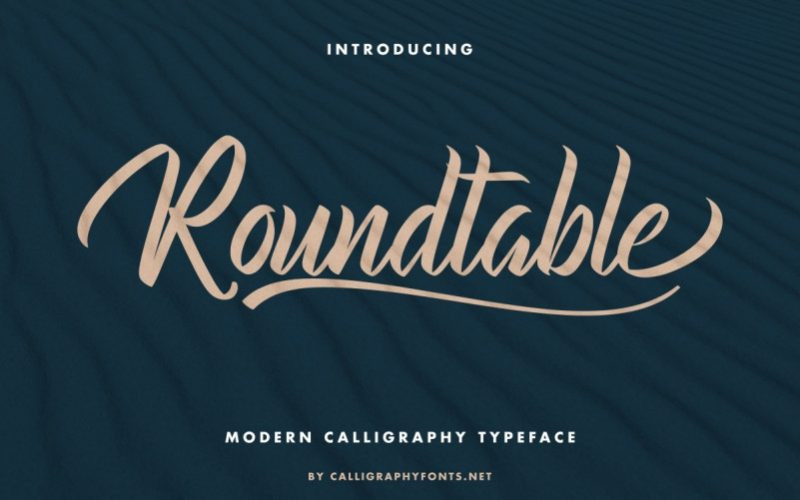 Roundtable Script Font