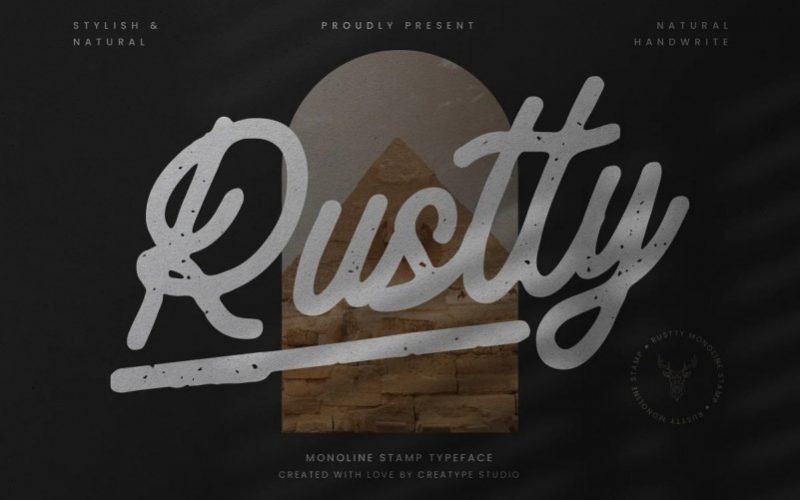 Rustty Script Font