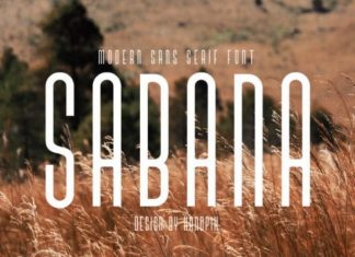 Sabana Display Font