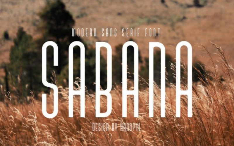 Sabana Display Font