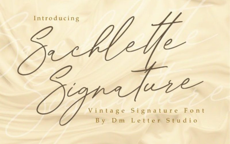 Sachlette Signature Font