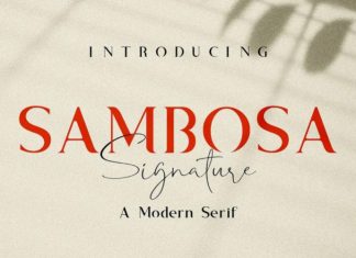Sambosa Serif Font