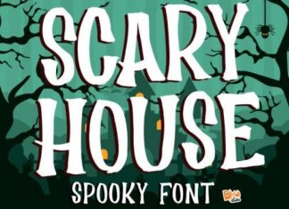 Scary House Display Font