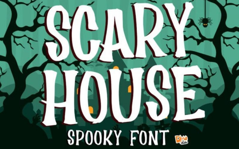 Scary House Display Font