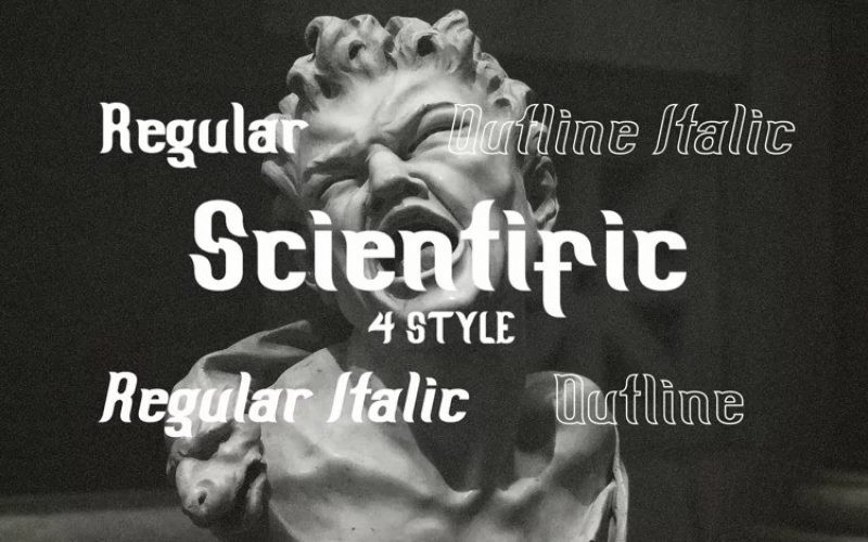 Scientist Castle Display Font