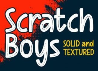 Scratch Boys Display Font