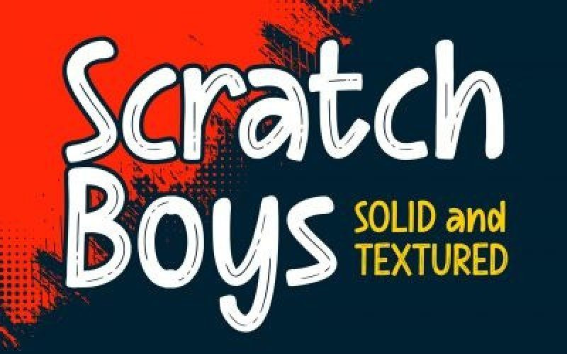 Scratch Boys Display Font