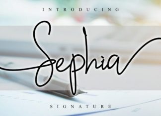 Sephia Handwritten Font
