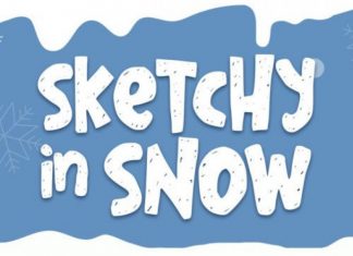 Sketchy In Snow Display Font