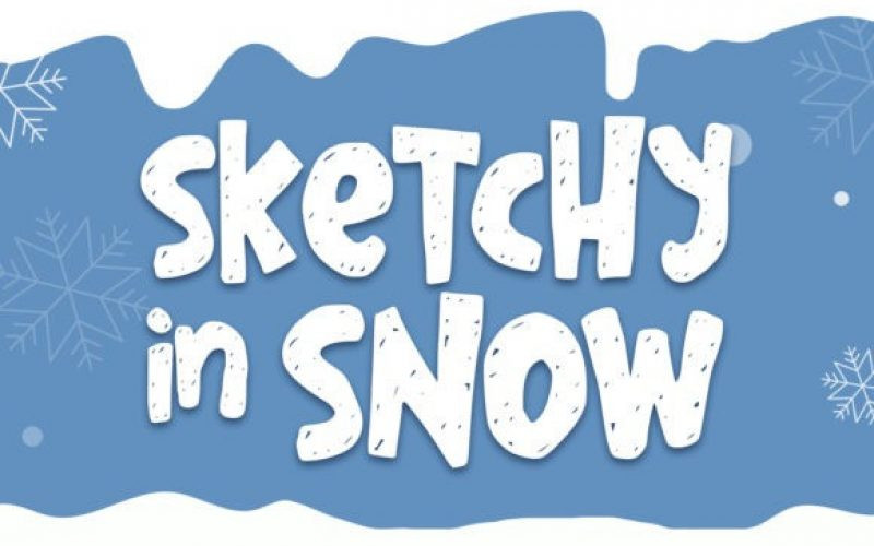 Sketchy In Snow Display Font