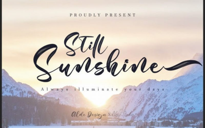 Still Sunshine Brush Font