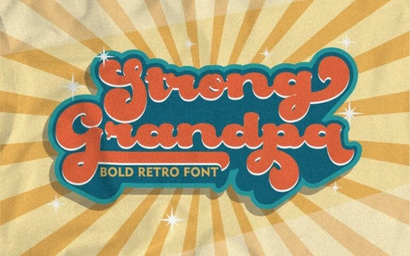 Strong Grandpa Script Font