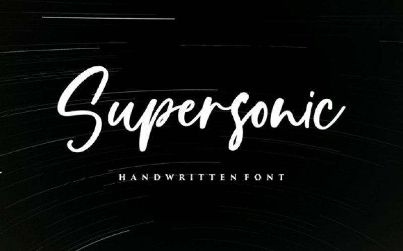 Supersonic Font