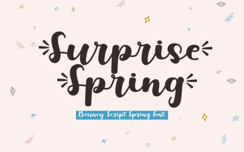 Surprise Spring Script Font