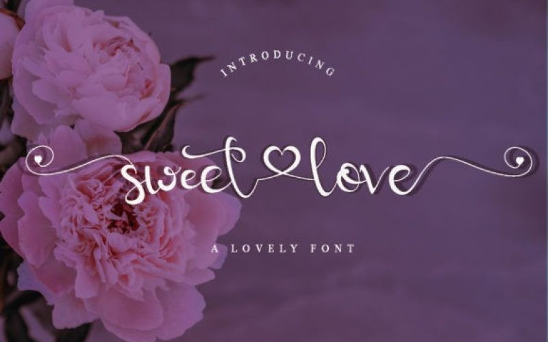 Sweet Love Calligraphy Font