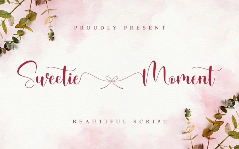 Sweetie Moment Calligraphy Font