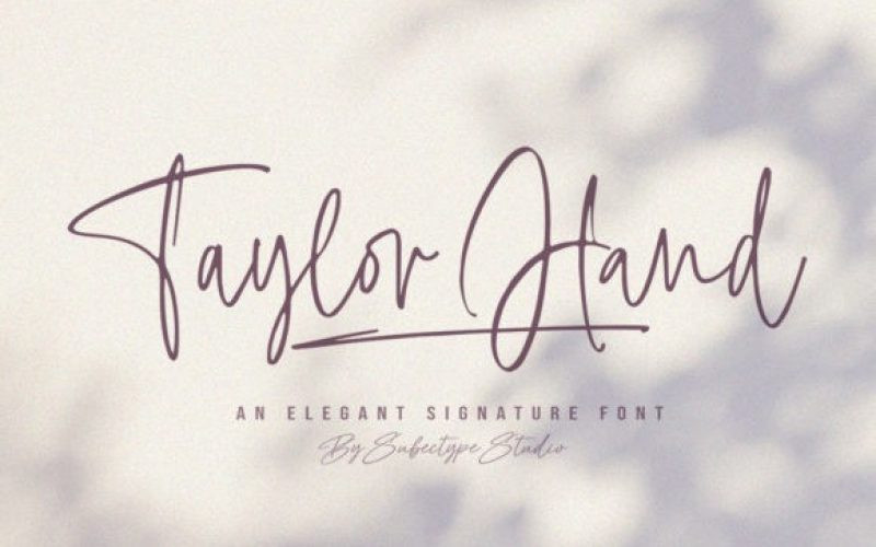 Taylor Hand Script Font