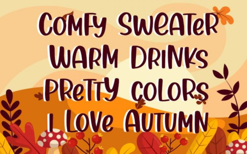 Thanks Autumn Display Font