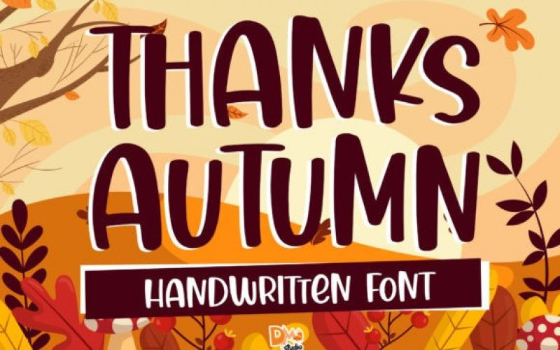 Thanks Autumn Display Font