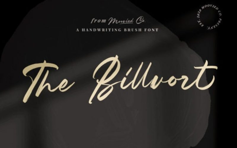 The Billvort Brush Font