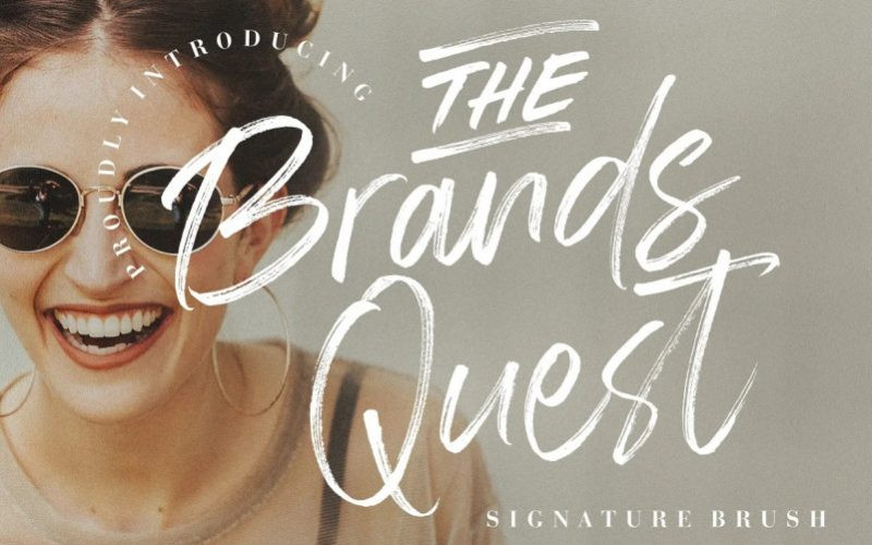 The Brands Quest Brush Font