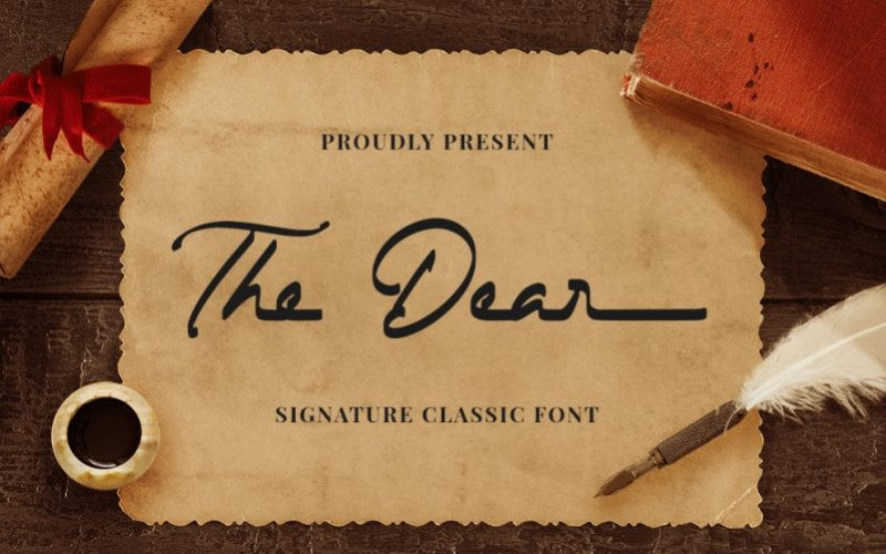 The Dear Script Font