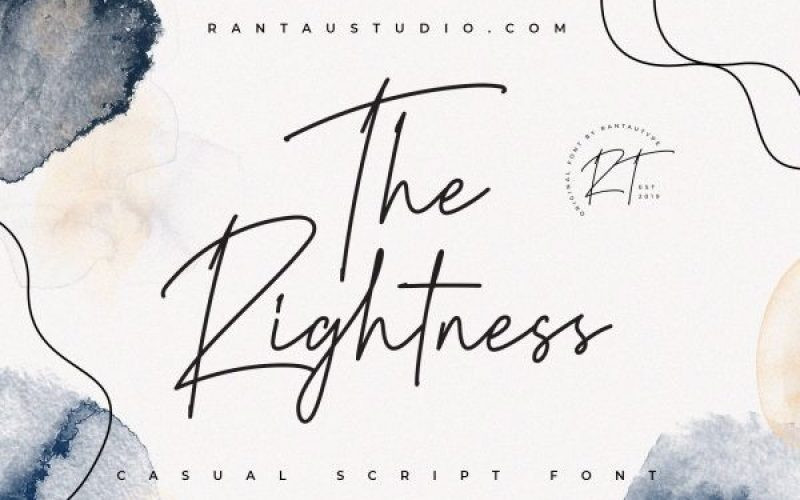 The Rightness Handwritten Font