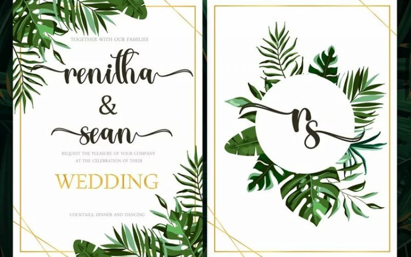 Tropical Leaves Calligraphy Font