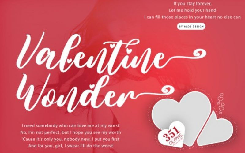 Valentine Wonder Script Font