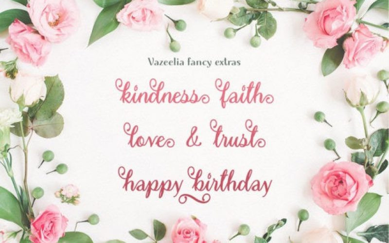 Vazeelia Calligraphy Font