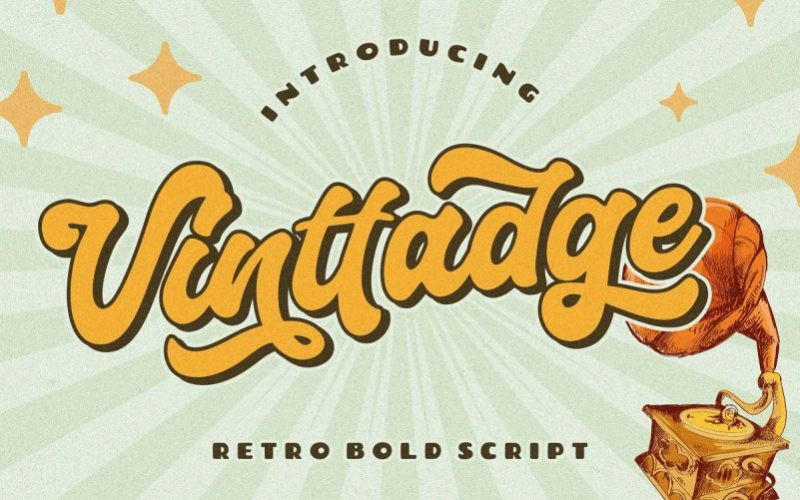 Vinttadge Script Font