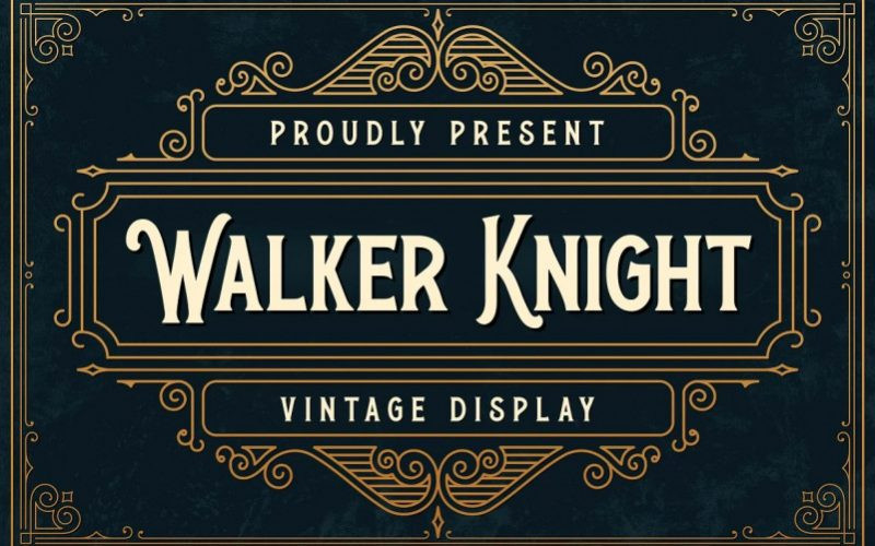 Walker Knight Display Font