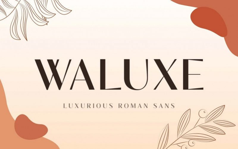 Waluxe Sans Serif Font