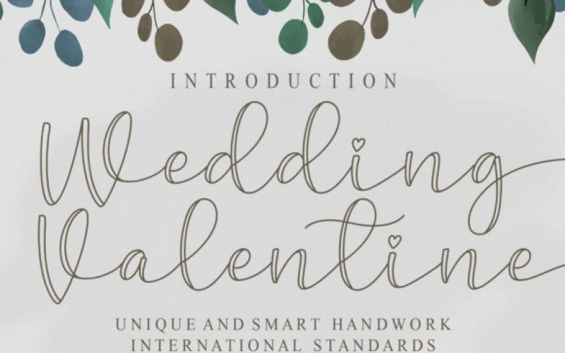 Wedding Valentine Script Font