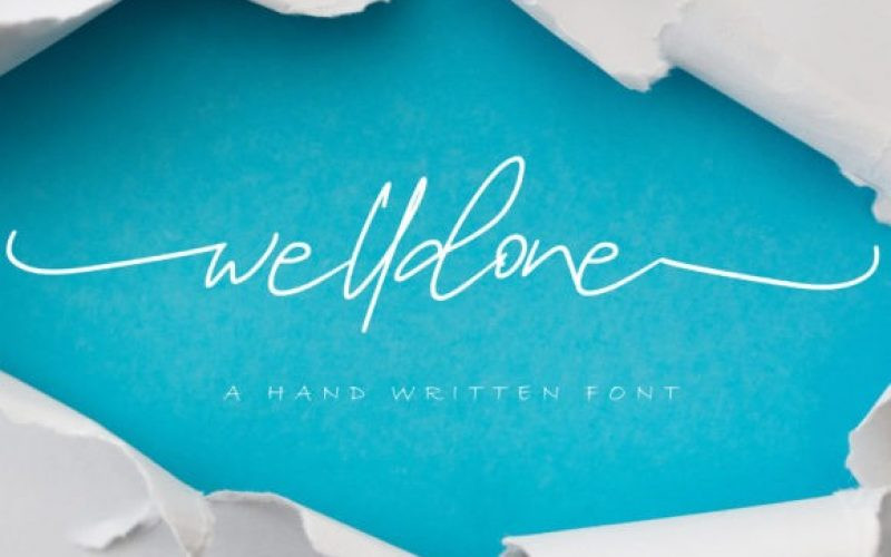 Welldone Handwritten Font