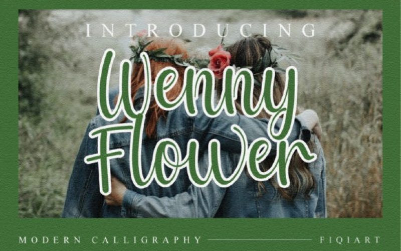 Wenny Flower Script Font