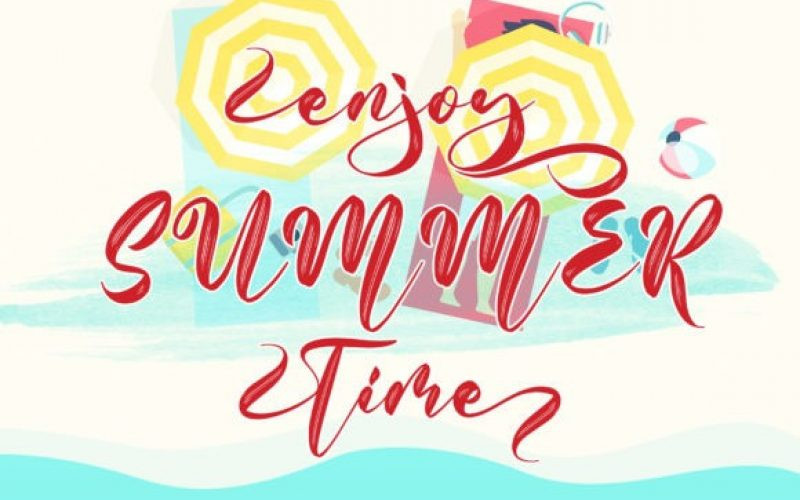 With Summer Brush Font