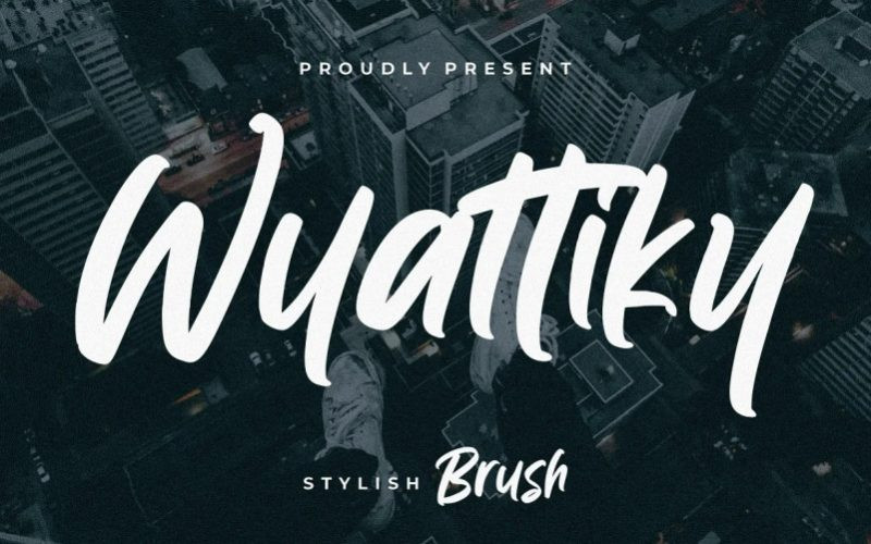 Wyattiky Brush Font