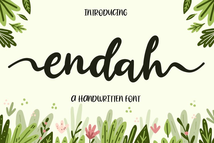 Endah Calligraphy Font