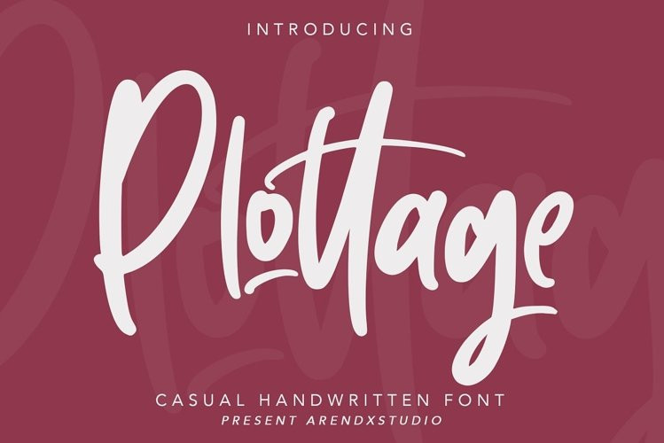 Plottage Script Font