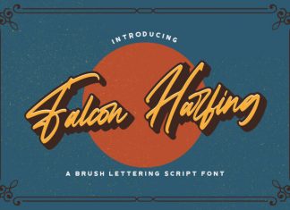 Falcon Harfing Handwritten Font