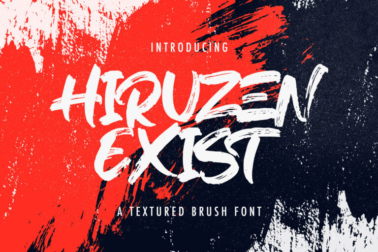 Hiruzen Exists Brush Font