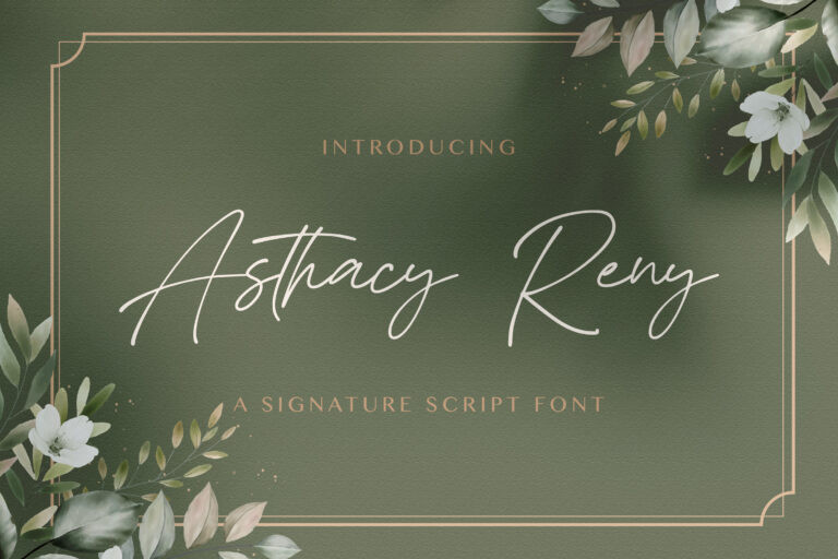 Asthacy Reny Handwritten Font