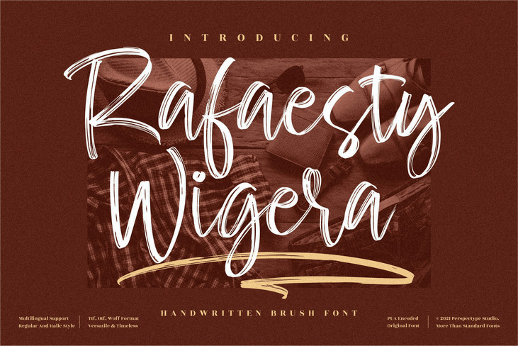 Rafaesty Wigera Brush Font