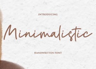 Minimalistic Handwritten Font