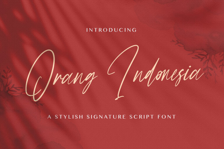 Orang Indonesia Handwritten Font